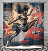 Train Hard Stay Focused Shower Curtain - Beyond T-shirts